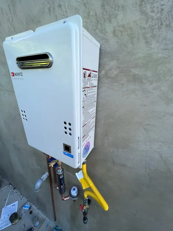 Tankless water heater installation for Cloverberry homes